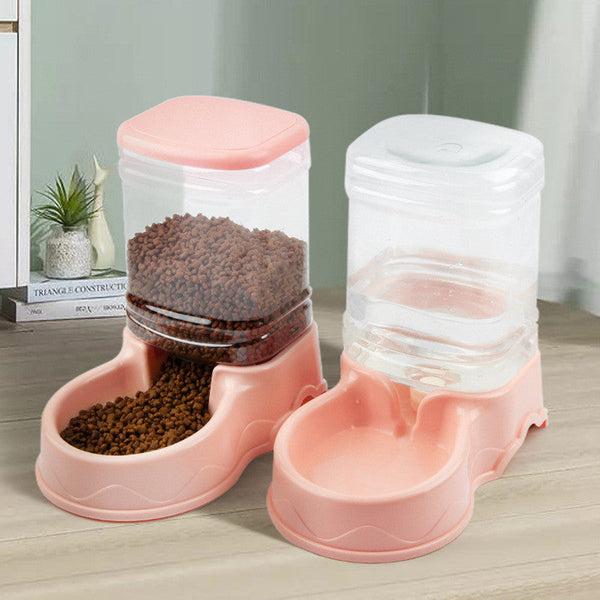HKM-6766909 Automatic Pet Water Dispenser and Food Bowl with Stylish Color Options