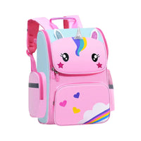 HKM-676691 Cute Pink Unicorn Backpack for Kids - 2024 Cartoon School Bag for Girls