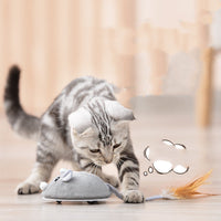 HKM-6767549 USB Rechargeable Crawling Mouse Cat Toy - Biting Toy for Interactive Play