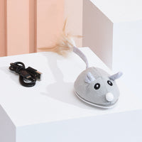 HKM-6767549 USB Rechargeable Crawling Mouse Cat Toy - Biting Toy for Interactive Play