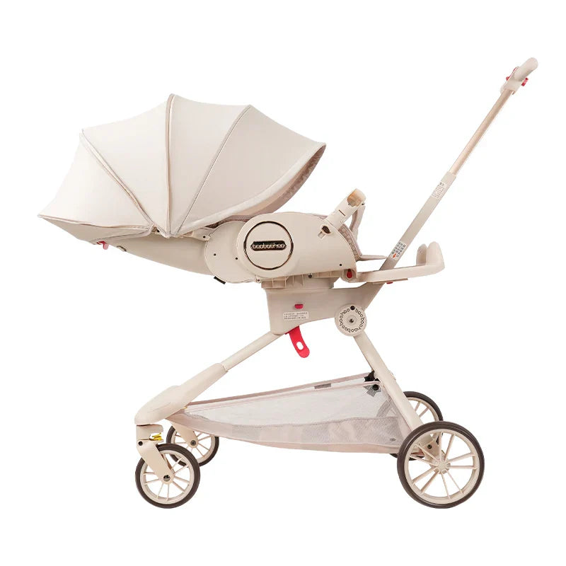 HKM-676755 Compact Lightweight 360-Degree Reversible Handle Pushchair for Newborns