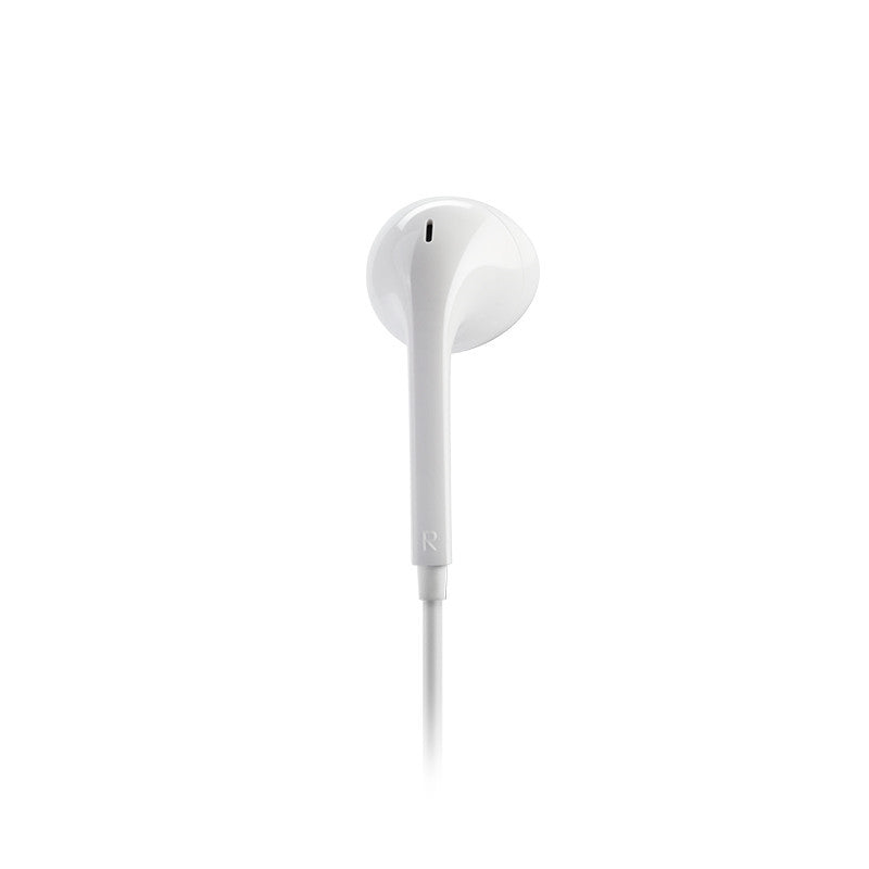 HKM-676755 Wired In-Ear Headset with Microphone for Mobile Phone Calls and Music, White, 1.2m Cable Length