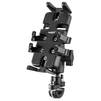 HKM-676947 Universal Motorcycle and Bicycle Mobile Phone Navigation Bracket - U-Shaped Handlebar Mount, Nylon Construction