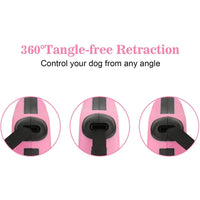 HKM-6769981 Durable Automatic Retractable Dog Leash with Tangle-Free Nylon Rope for Easy Walking and Running, Available in 3m and 5m Lengths