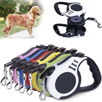 HKM-6769981 Durable Automatic Retractable Dog Leash with Tangle-Free Nylon Rope for Easy Walking and Running, Available in 3m and 5m Lengths