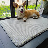 HKM-6771133 Ice Silk Summer Dog Mat - Anti-Bite, Non-Stick Hair Cat Mattress - Available in Multiple Sizes