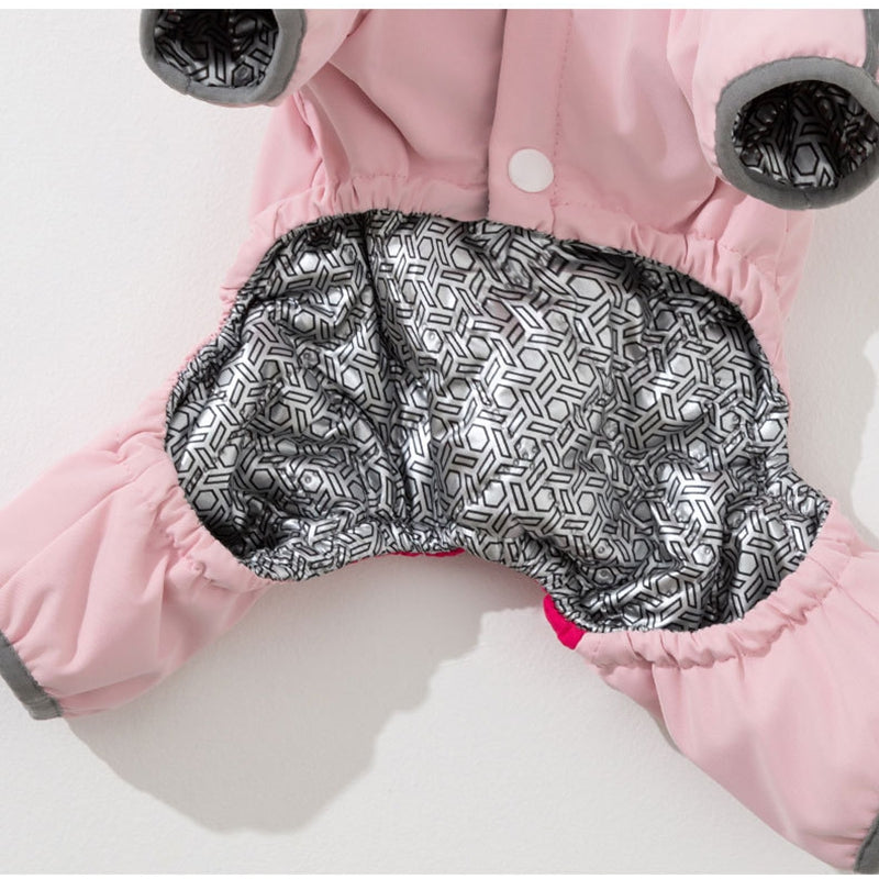 HKM-6771261 Sporty Quilted Dog Jumpsuit with Fleece Lining for Small and Medium Breeds