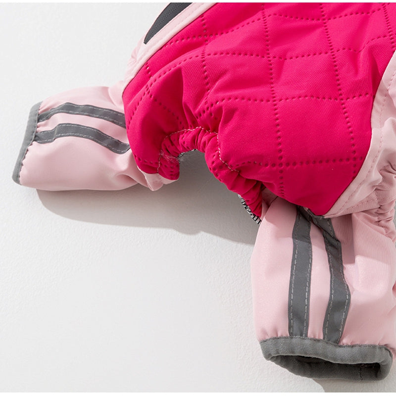 HKM-6771261 Sporty Quilted Dog Jumpsuit with Fleece Lining for Small and Medium Breeds
