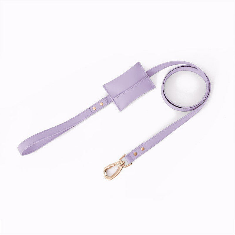 HKM-6771773 Soft Leather Pet Box Leash for Small Dogs - Various Color Options and Sizes Available