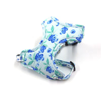 HKM-6772285 Blueberry Print Pet Chest Harness and Leash Set, Polyester Material, Multiple Sizes Available