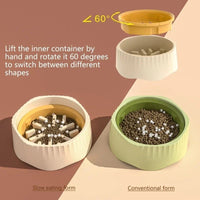 HKM-6772669 Detachable Slow Feeder Bowl for Dogs - 2-in-1 Design to Promote Healthy Eating and Prevent Obesity