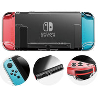 HKM-677267 Transparent Split Protective Shell for Nintendo Switch - Slim, Durable, Anti-Scratch Design