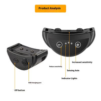 HKM-6774461 Rechargeable Dog Bark Control Collar - Automatic Anti-Bark Training Device for Pets