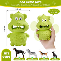 HKM-6775741 Durable Natural Rubber Dog Chew Toy for Aggressive Chewers - Squeaky, Interactive, and Tough