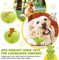 HKM-6775741 Durable Natural Rubber Dog Chew Toy for Aggressive Chewers - Squeaky, Interactive, and Tough