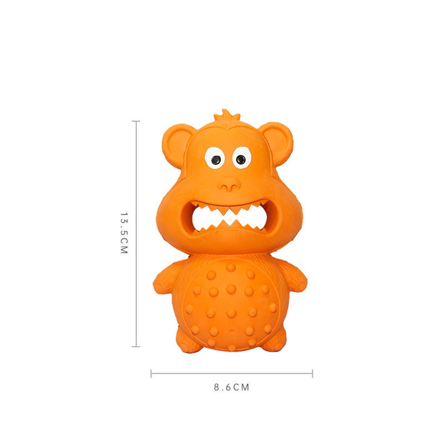HKM-6775741 Durable Natural Rubber Dog Chew Toy for Aggressive Chewers - Squeaky, Interactive, and Tough