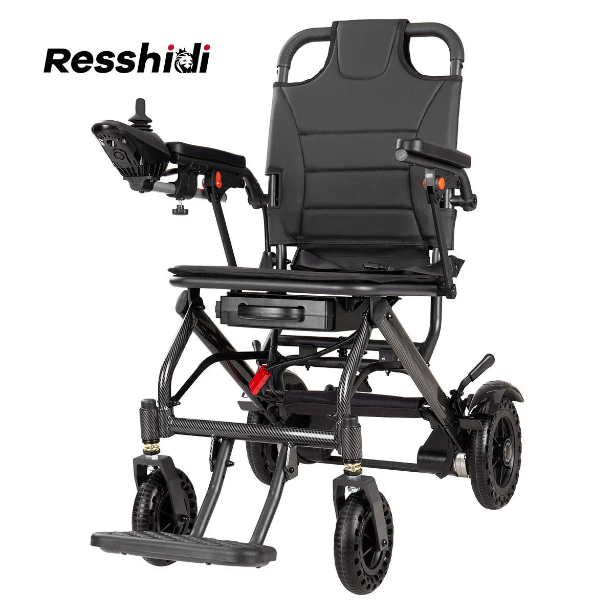 HKM-677587 Compact Foldable Electric Wheelchair with Removable Lithium Battery for Seniors