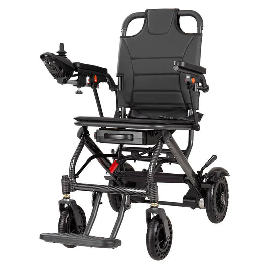 HKM-677587 Compact Foldable Electric Wheelchair with Removable Lithium Battery for Seniors