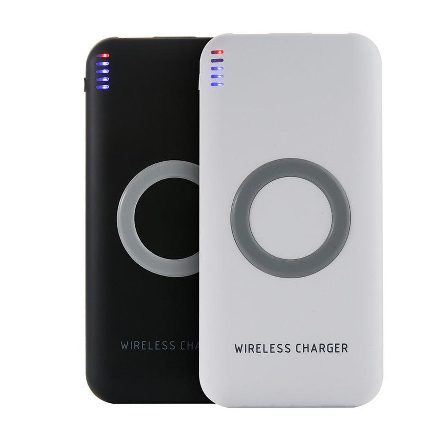 HKM-677587 Wireless Charging Mobile Power Bank - Compact Design with 2000mA Input 5V USB Interface