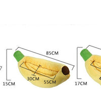 HKM-6776509 Washable Banana-Shape Pet Pad for Small to Medium Pets, Multiple Sizes Available