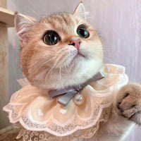 HKM-677715 Princess Style Cat Bib Cotton Polyester Saliva Towel for All Seasons