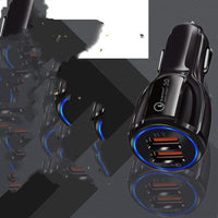 HKM-677779 Dual USB Car Charger 6.0A with Quick Charge 3.0 - Fast Charging for All Mobile Devices