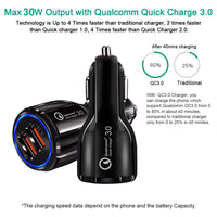 HKM-677779 Dual USB Car Charger 6.0A with Quick Charge 3.0 - Fast Charging for All Mobile Devices