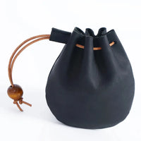 HKM-677779 Genuine Leather Multi-functional Waist Bag, Retro Cowhide Hanging Key Pouch