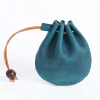 HKM-677779 Genuine Leather Multi-functional Waist Bag, Retro Cowhide Hanging Key Pouch