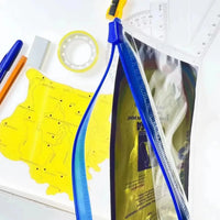 HKM-677843 Geometric Pencil Sharpener, Eraser, and Adhesive Tape Stationery Set for School and Kids