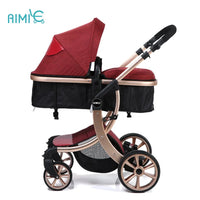 HKM-677907 Luxury 3-in-1 Baby Pushchair with High Landscape Design for Comfortable Strolling