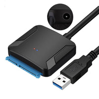 HKM-677907 USB 3.0 to SATA Adapter Converter Cable for External Hard Drive - Black