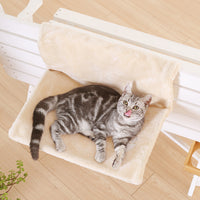 HKM-6779837 Four Seasons Cat Hammock with Soft Fur Cover, Ideal for Cats up to 10 lbs - Dimensions 46x30x25CM