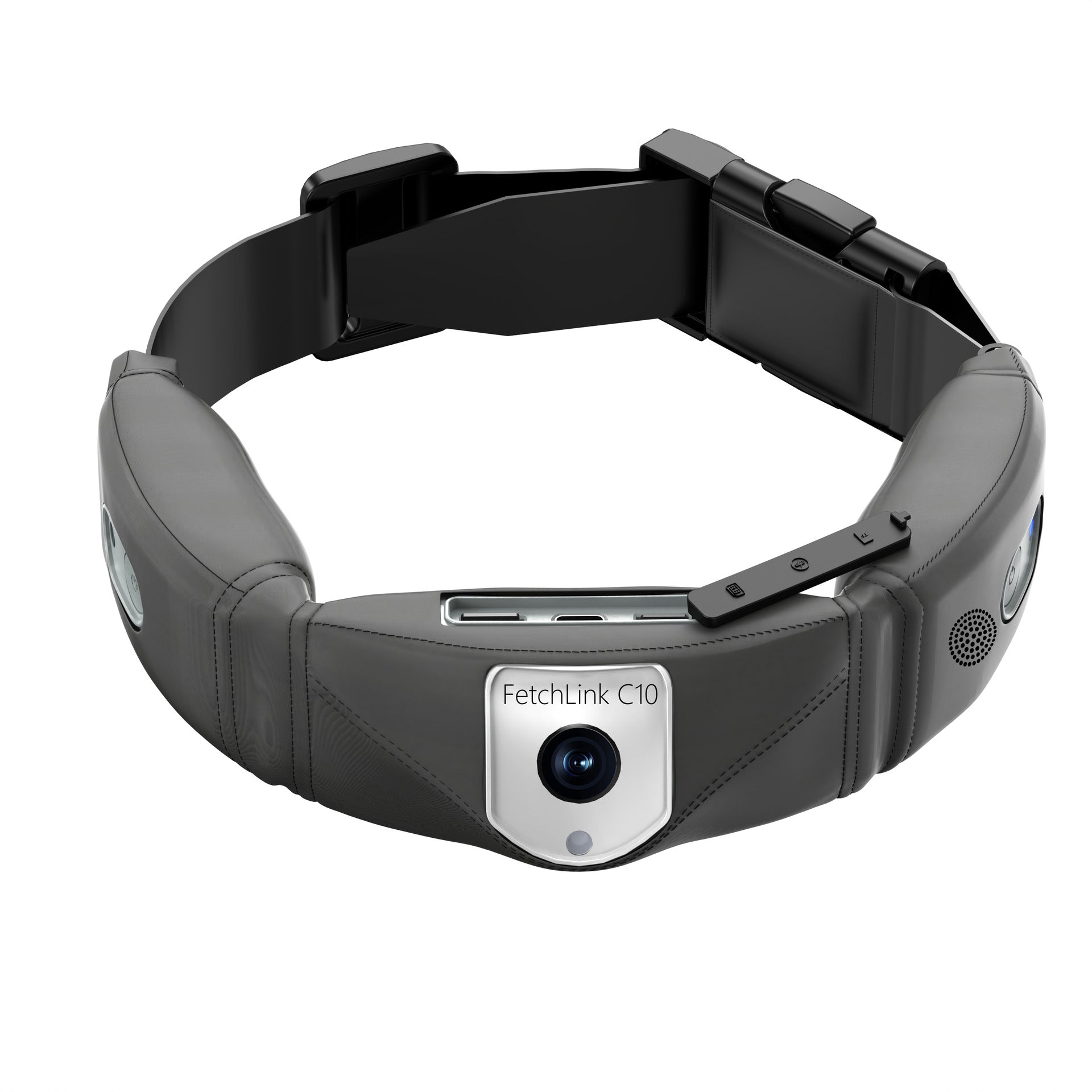 HKM-6780861 C10 Smart Pet Collar with Health Monitoring and Mobile App Control, Gray