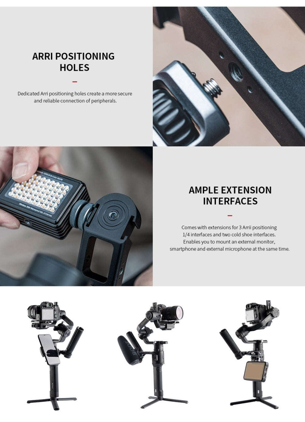 HKM-678099 Pot Holder Plus for Ronin S/SC Handheld Gimbal - Aluminum Alloy Accessory