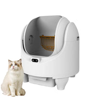 HKM-678163 Automatic Self-Cleaning Cat Litter Box with APP Control - Extra Large, Durable Plastic, Odor-Free Design