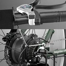 HKM-678419 2000W 52V Electric Fat Tire Bike with 7-Speed Gears and Hydraulic Disc Brakes, 26-inch Aluminum Alloy Frame