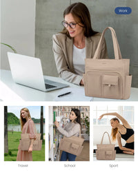 HKM-678419 Lightweight Casual Tote Bag for Work and Travel, Large Capacity Handbag for Women, Suitable for Teachers and Nurses