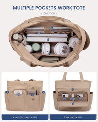 HKM-678419 Lightweight Casual Tote Bag for Work and Travel, Large Capacity Handbag for Women, Suitable for Teachers and Nurses