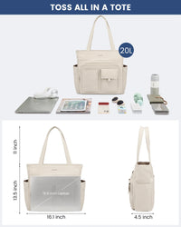 HKM-678419 Lightweight Casual Tote Bag for Work and Travel, Large Capacity Handbag for Women, Suitable for Teachers and Nurses