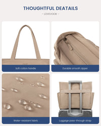 HKM-678419 Lightweight Casual Tote Bag for Work and Travel, Large Capacity Handbag for Women, Suitable for Teachers and Nurses