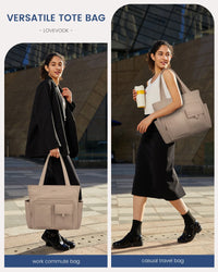 HKM-678419 Lightweight Casual Tote Bag for Work and Travel, Large Capacity Handbag for Women, Suitable for Teachers and Nurses