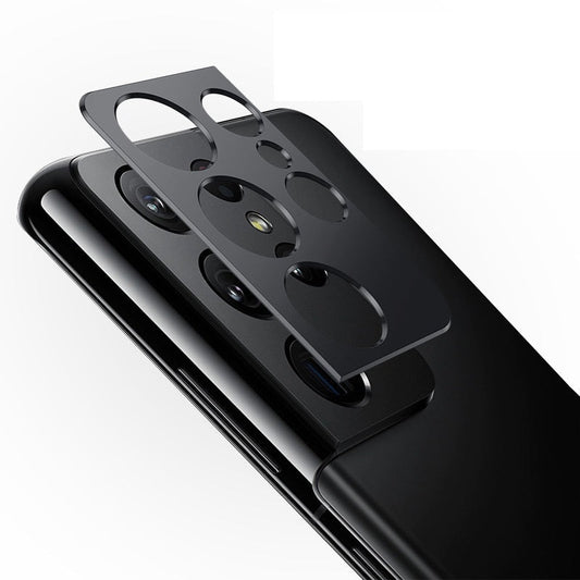 HKM-678419 Protective Aluminum Alloy Lens Ring for Samsung Galaxy S21 Ultra 5G - Scratch-Resistant Design
