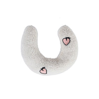 HKM-6784829 Cozy Cotton Plush Moon Pillow for Small Dogs - Light Yellow, White, Blue Options