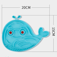 HKM-6785469 Slow Feeder Pet Bowl and Licking Pad for Dogs and Cats - TPR Material, Portable Design, 20x15x0.5CM