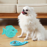 HKM-6785469 Slow Feeder Pet Bowl and Licking Pad for Dogs and Cats - TPR Material, Portable Design, 20x15x0.5CM