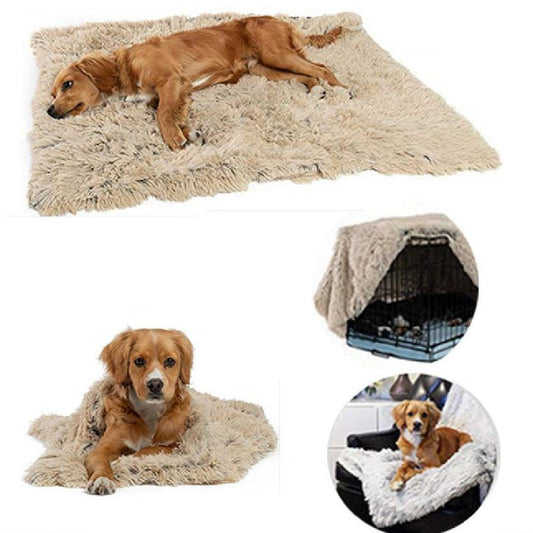 HKM-678547 Soft Plush Pet Blanket for Dogs and Cats - Warm, Comfortable, Easy to Clean, Available in Multiple Colors and Sizes