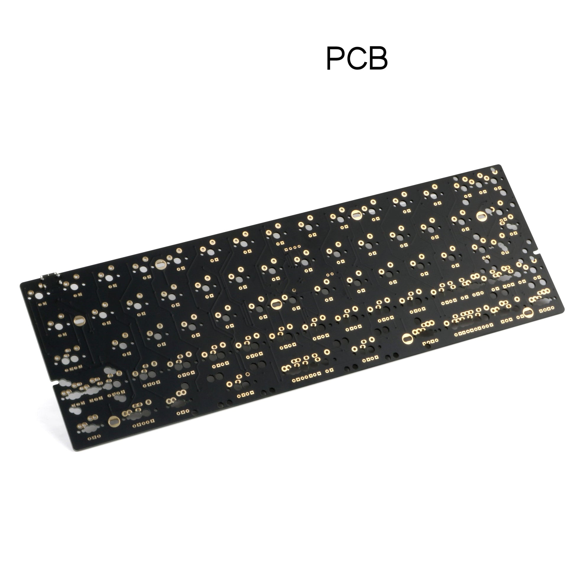 HKM-678547 USB Ergonomic Keyboard PCD Board with Multimedia Function Keys - JK60 Black Upper & Lower Lamp Position