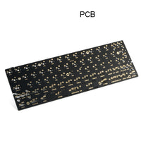 HKM-678547 USB Ergonomic Keyboard PCD Board with Multimedia Function Keys - JK60 Black Upper & Lower Lamp Position