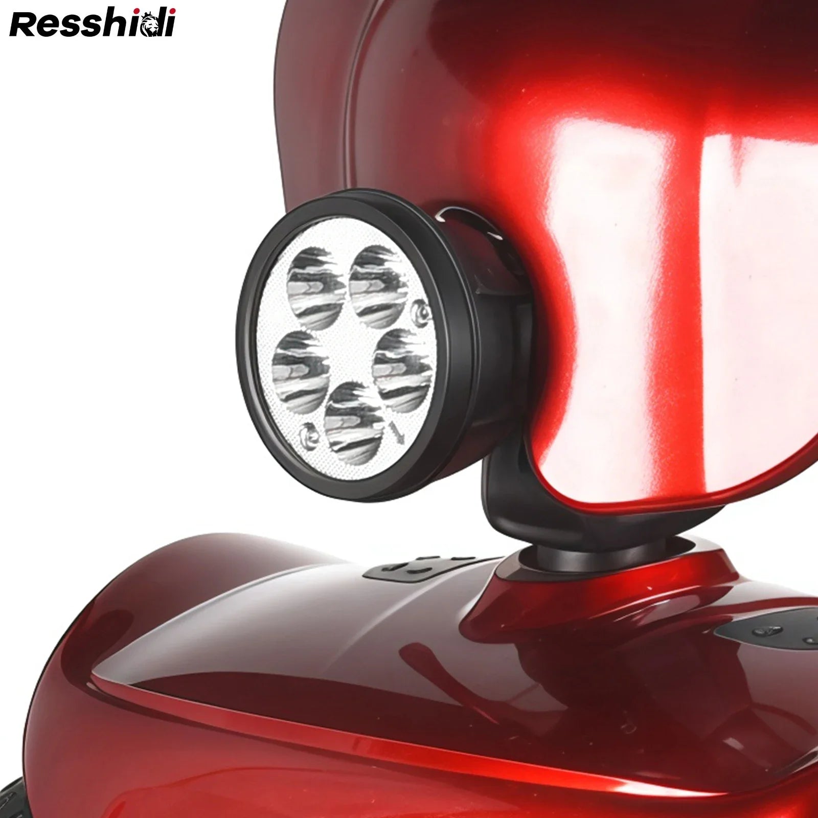 HKM-678739 Foldable 4 Wheel Electric Mobility Scooter, 120 Kg Capacity, 15km Range, Electronic Brake, Removable Battery